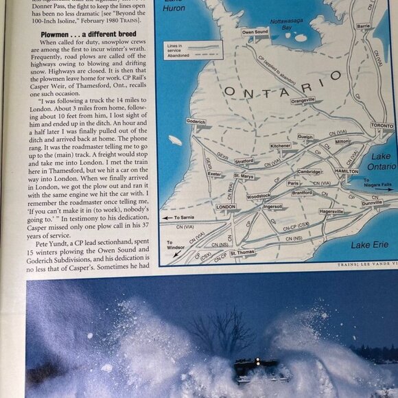 Trains Magazine Railroading Enthusiast December 1995 Vol 55 No 12 u Ontarios L - Picture 9 of 10